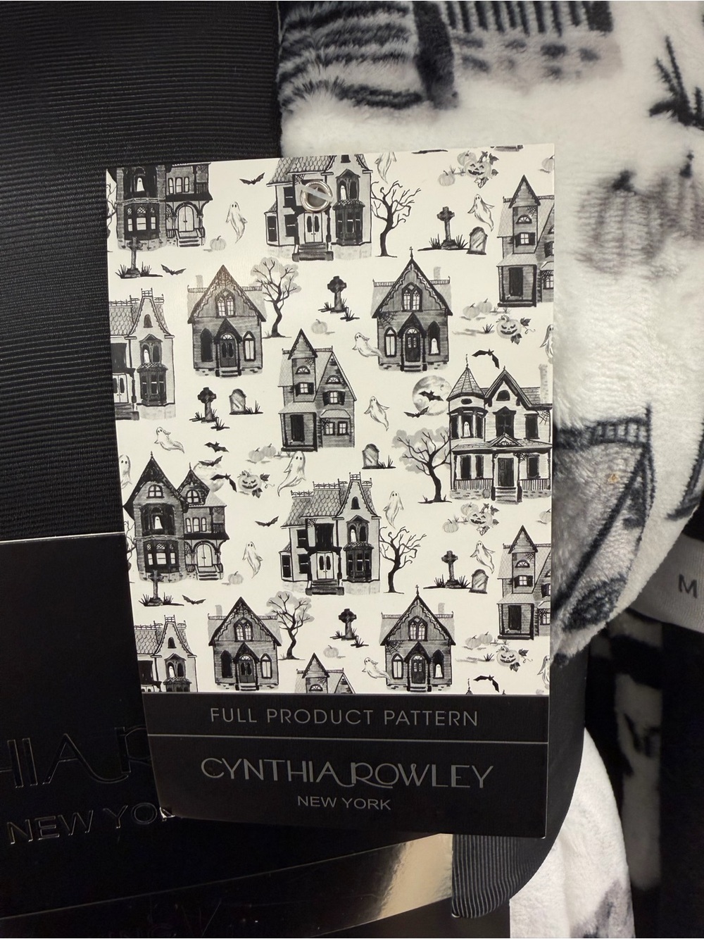 Cynthia Rowley Halloween Haunted House King Sized Blanket